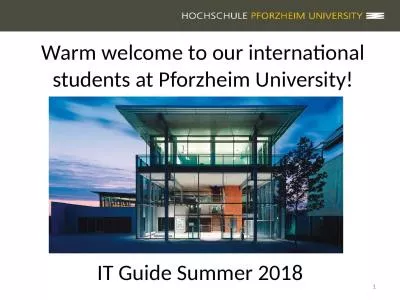 Warm welcome to our international students at Pforzheim University!