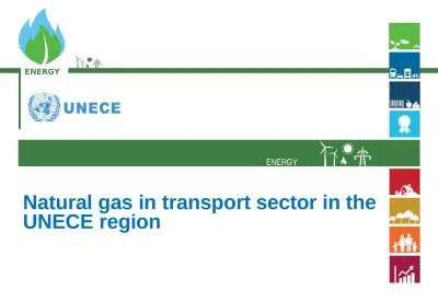 ENERGY Natural gas in transport sector in the UNECE region