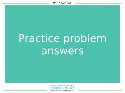 Practice problem answers