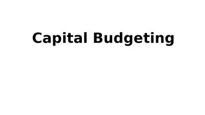 Capital Budgeting Objectives