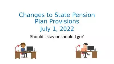 Changes to State Pension Plan Provisions