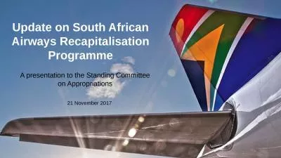 Update on South African Airways Recapitalisation Programme