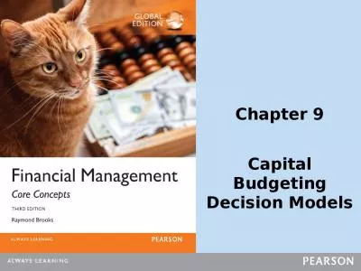 Chapter 9 Capital Budgeting Decision Models