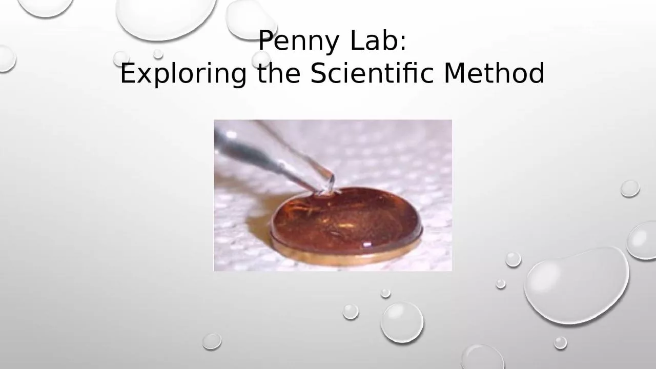 PPT-Penny Lab: Exploring the Scientific Method