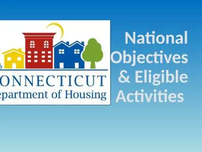 National Objectives & Eligible