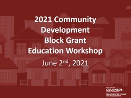 2021 Community  Development
