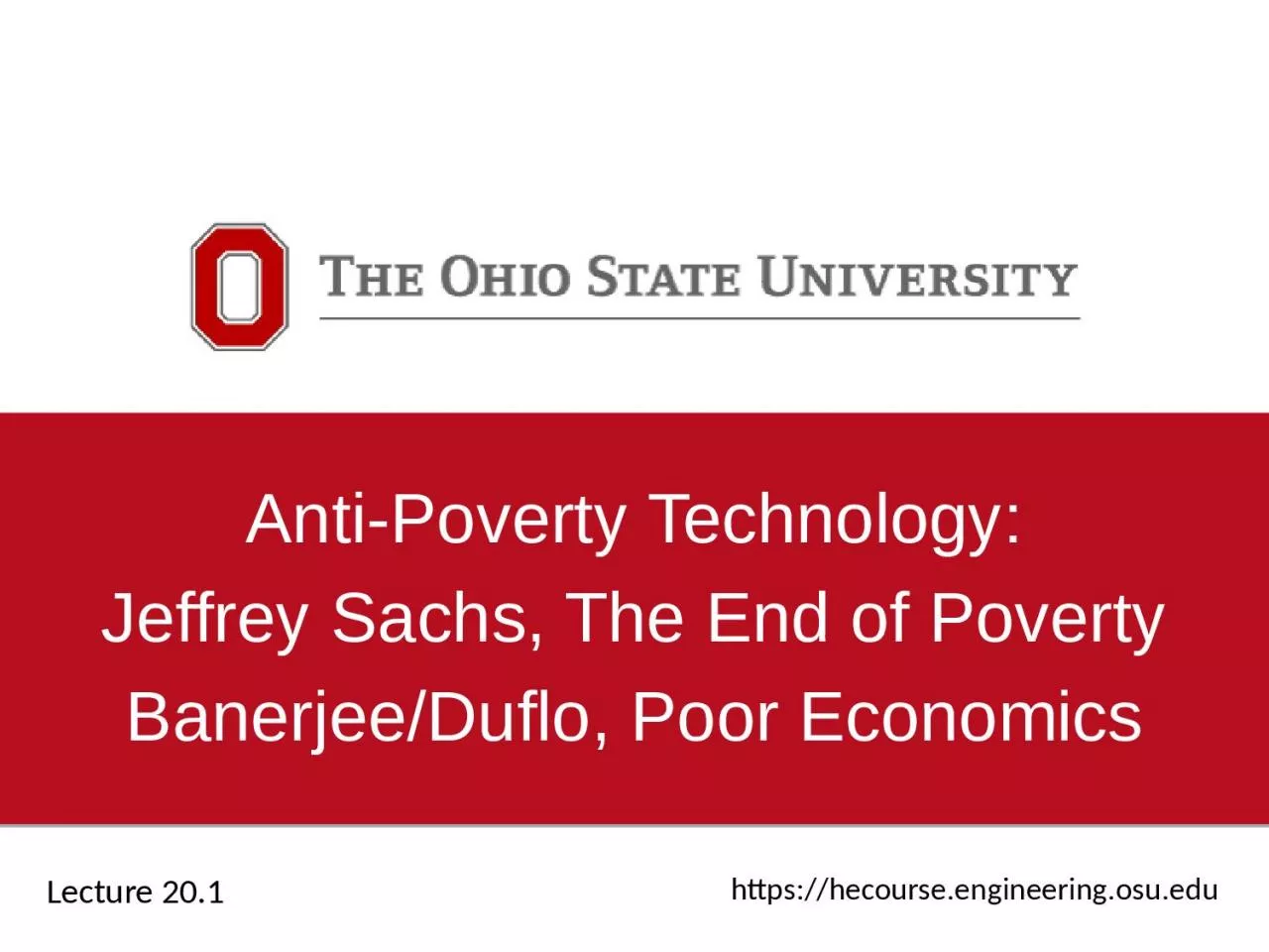 PPT-Anti-Poverty Technology: