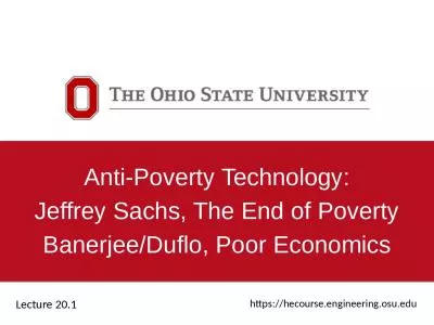 Anti-Poverty Technology: