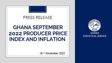 PRESS RELEASE GHANA PRODUCER PRICE INDEX AND INFLATION 