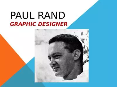Paul Rand  Graphic Designer