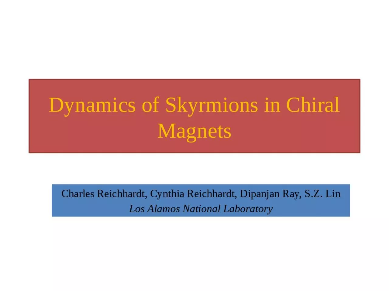 PPT-Dynamics of Skyrmions in Chiral Magnets