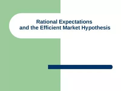 Rational Expectations  and the Efficient Market Hypothesis