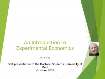 An Introduction to Experimental Economics