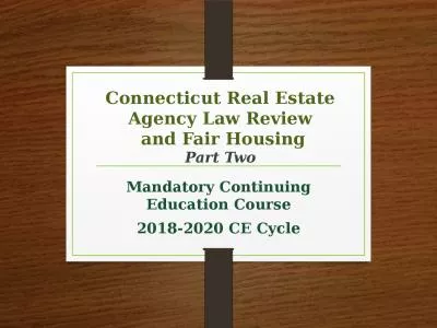 Connecticut Real Estate Agency Law