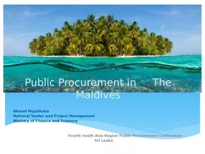 Public Procurement in     The Maldives
