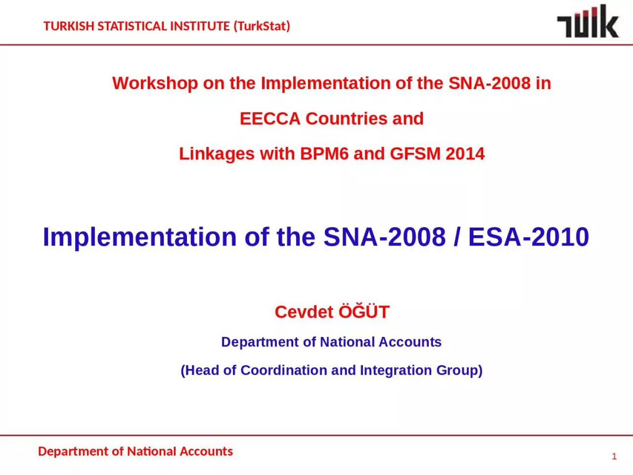 PPT-Workshop on the Implementation of the SNA-2008 in