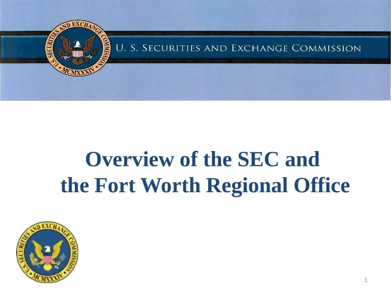 PPT-Overview of the SEC and