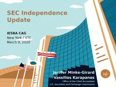 SEC Independence Update IESBA CAG
