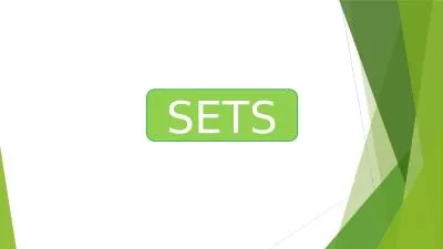 SETS Let  A be any set of objects and ‘