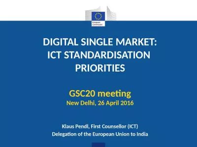 Digital Single Market: ICT Standardisation