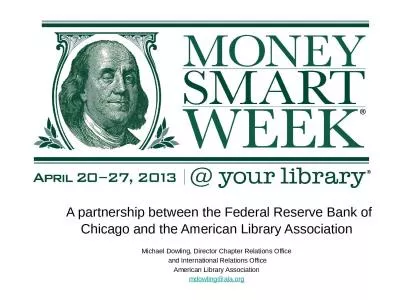 A partnership between the Federal Reserve Bank of Chicago and the American Library Association