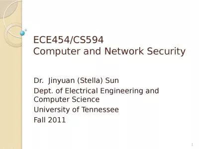 ECE454/CS594  Computer and Network Security