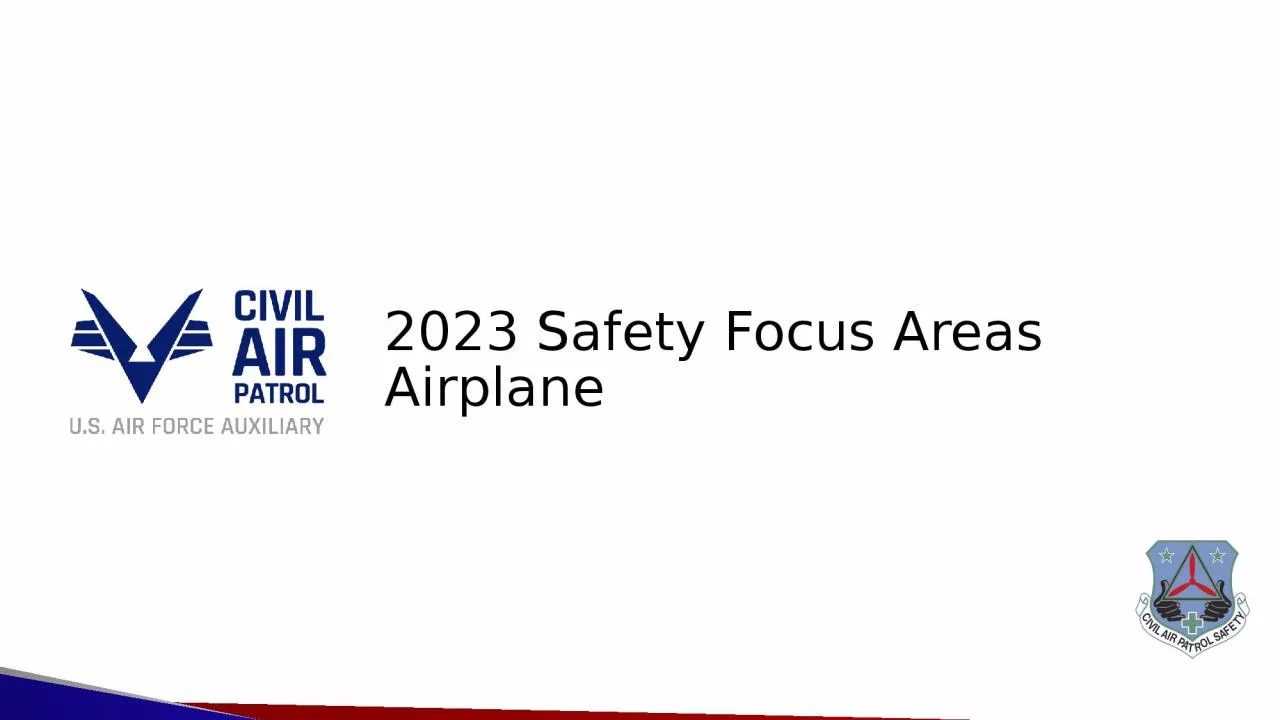 PPT-2023 Safety Focus Areas