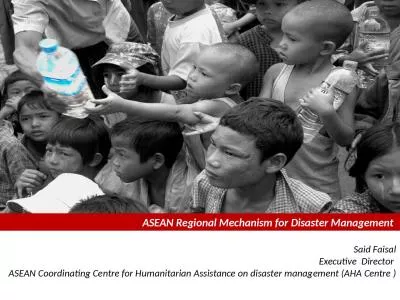 ASEAN Regional Mechanism for Disaster Management