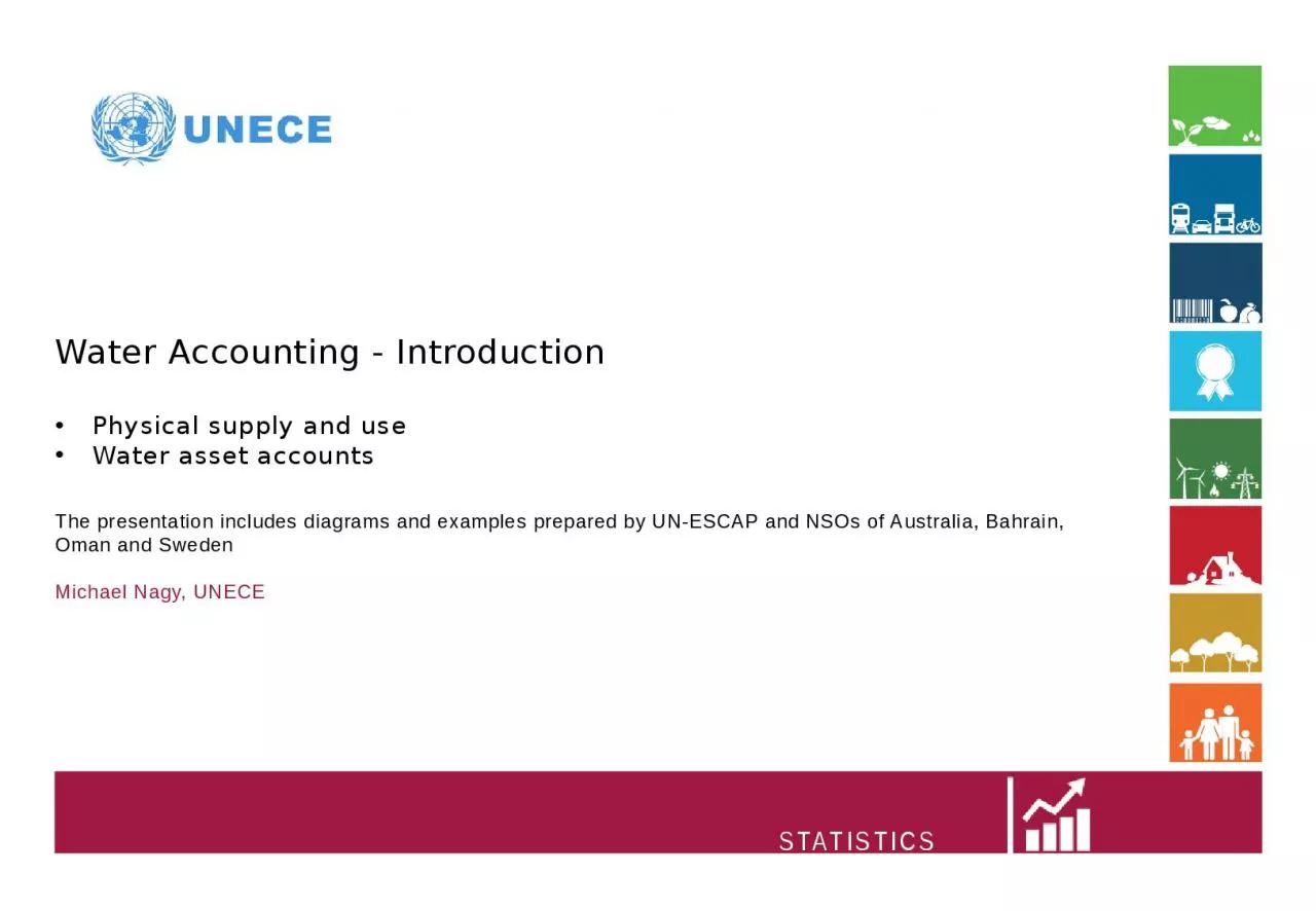 STATISTICS Water Accounting - Introduction