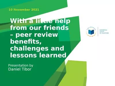 With a little help from our friends – peer review benefits, challenges and lessons learned