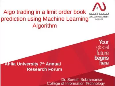 Algo trading in a limit order book prediction using Machine Learning Algorithm