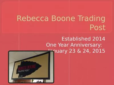 Rebecca Boone Trading Post