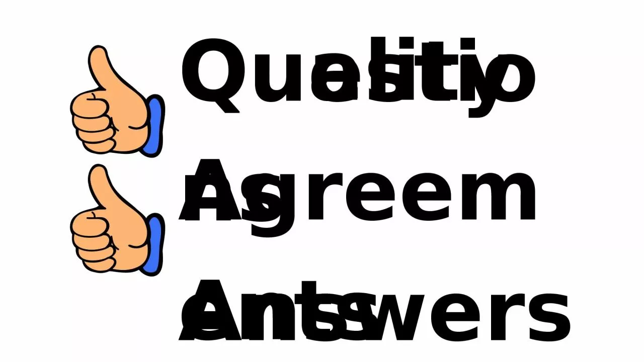 PPT-Questions Answers Quality