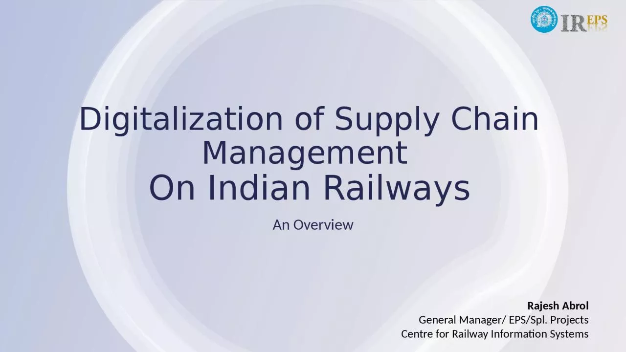Digitalization of Supply Chain Management