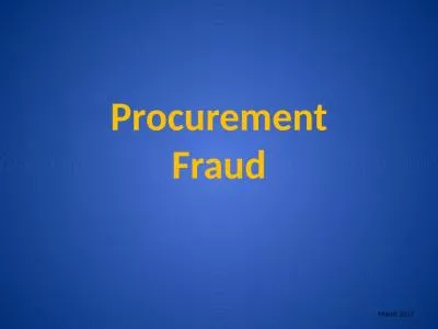 Procurement Fraud March 2017