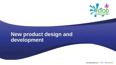 New  product  d esign and development