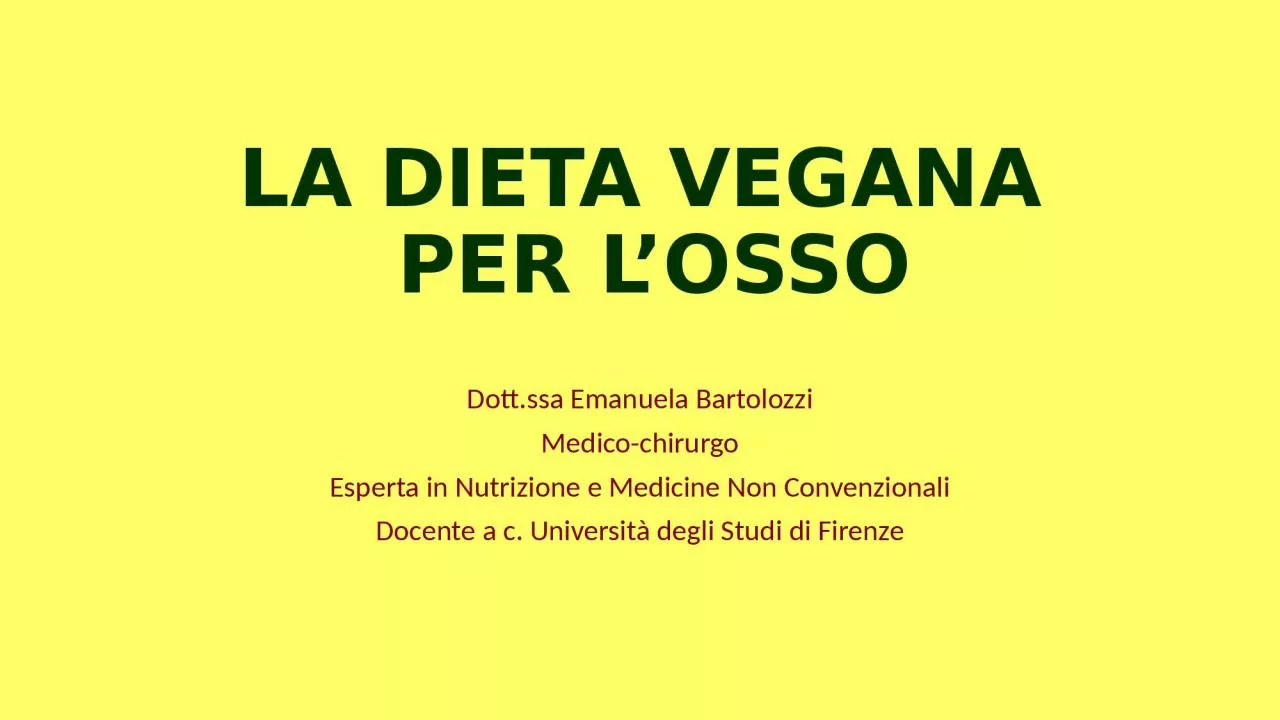 PPT-LA DIETA VEGANA PER L’OSSO