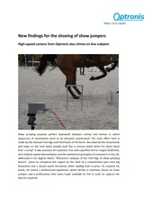 New findings for the shoeing of show jumpers