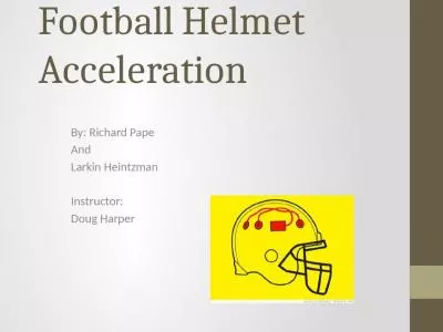Football Helmet Acceleration