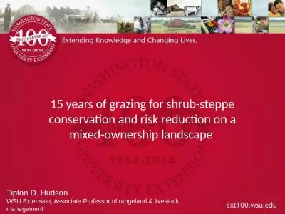 15 years of grazing for shrub-steppe conservation and risk reduction on a mixed-ownership landscape