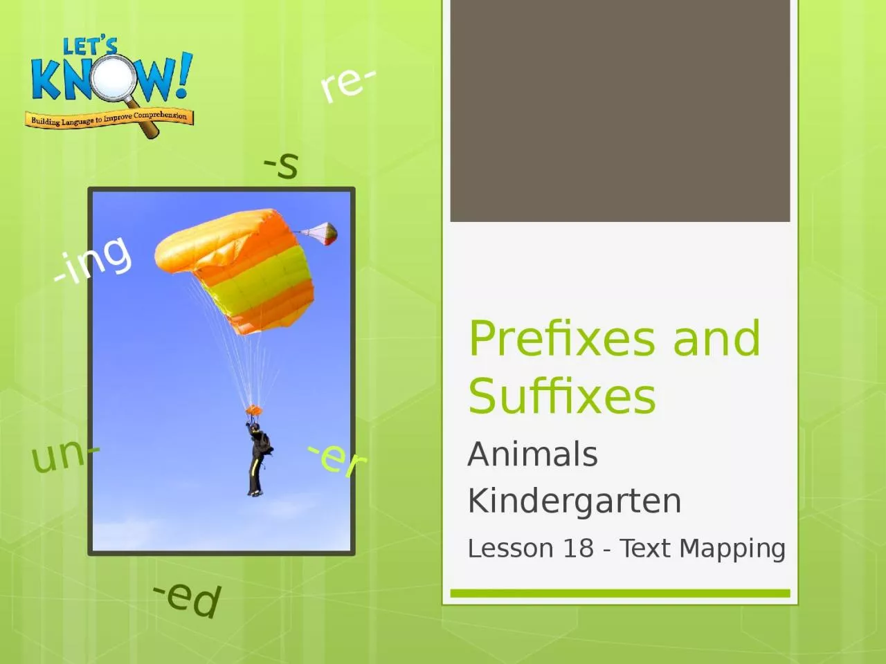 PPT-Prefixes and Suffixes Animals