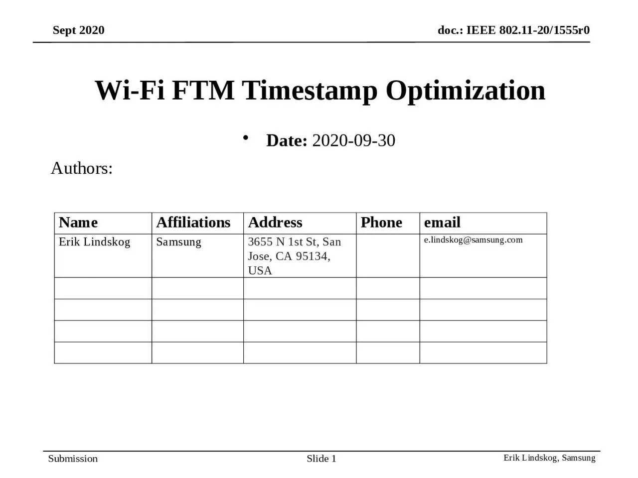 PPT-Wi-Fi FTM Timestamp Optimization