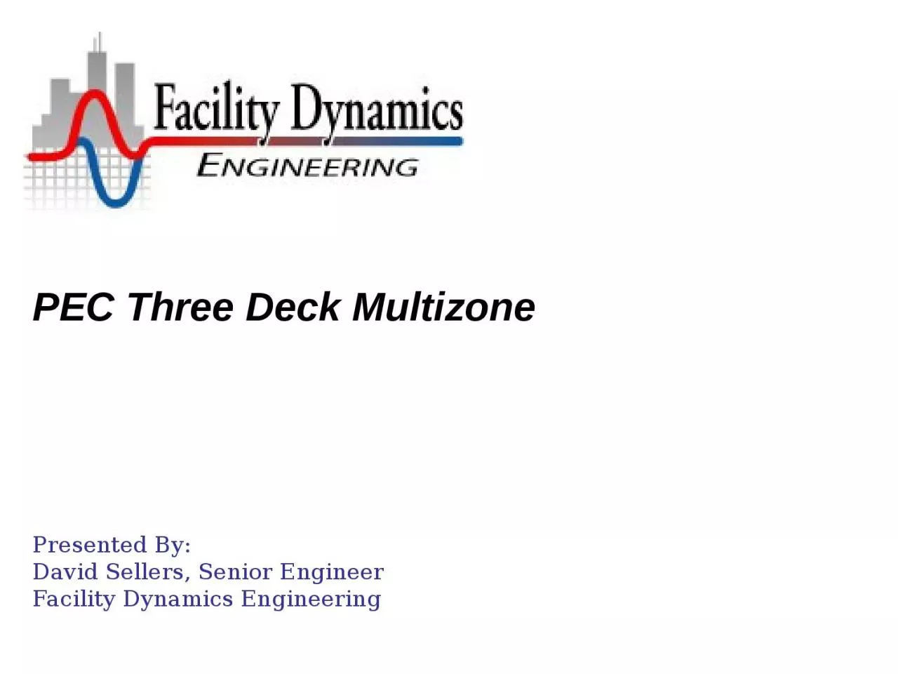 PEC Three Deck  Multizone