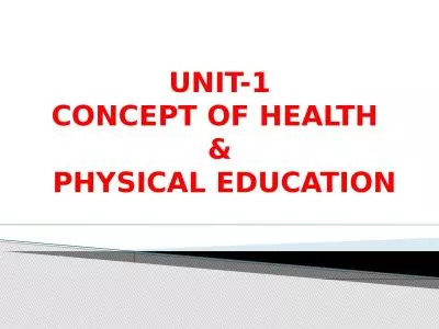 UNIT-1 Concept  of Health