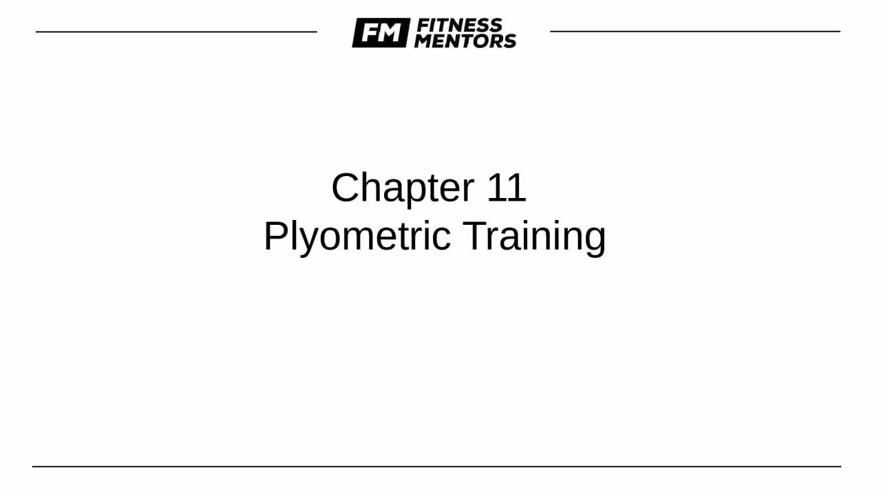 Chapter 11  Plyometric Training