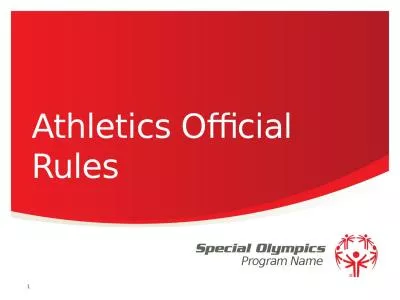 Athletics Official  R ules