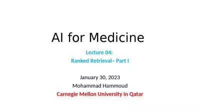 AI for Medicine  Lecture