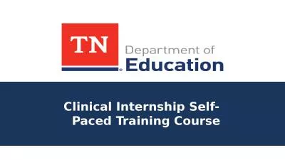 Clinical  Internship  Self-Paced Training