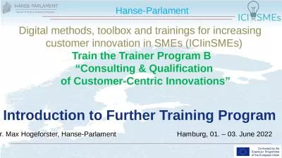 Digital methods, toolbox and trainings for increasing