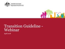 Transition Guideline - Webinar